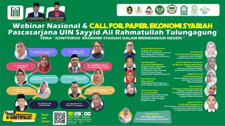 Mahasiswa Magister Ekonomi Syariah menjadi Presenter Webinar Nasional