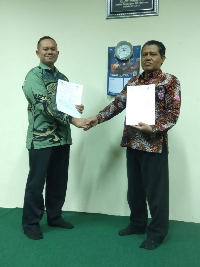 Penandatanganan MoA (Memorandum of Agreement), Pascasarjana IAIN Pontianak Dan Pascasarjana IAIN Palopo di Bidang Tri Dharma Perguruan Tinggi