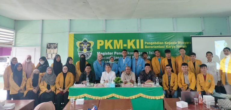 Pengabdian Kepada Masyarakat Berorientasi Karya Ilmiah (PKM-KI) Mahasiswa Prodi Magister Pendidikan Agama Islam Pascasarjana IAIN Pontianak: Pelatihan Moderasi Beragama Di Yayasan Waqaf Imaduddin Kalimantan Barat.