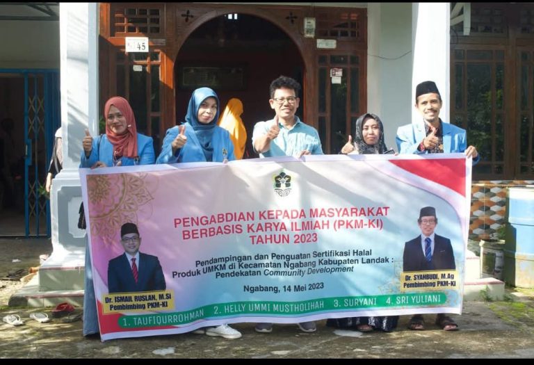 Dosen MES IAIN Pontianak Lakukan Pendampingan dan Penguatan Sertifikasi Halal di Kecamatan Ngabang Kabupaten Landak