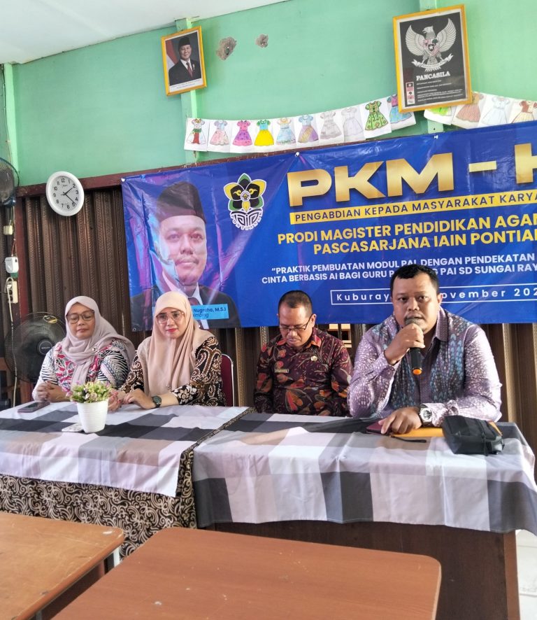 PKM-KI Perkuat Kompetensi Pedagogik dan Profesional Guru PAI KKG Sungai Raya Melalui Workshop Modul Ajar Berbasis AI